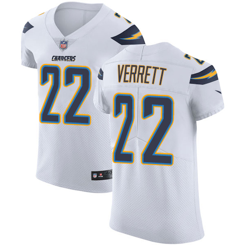 Nike Chargers #22 Jason Verrett White Men's Stitched NFL Vapor Untouchable Elite Jersey Nike Chargers #22 Jason Verrett White Men's Stitched NFL Vapor Untouchable Elite Jersey