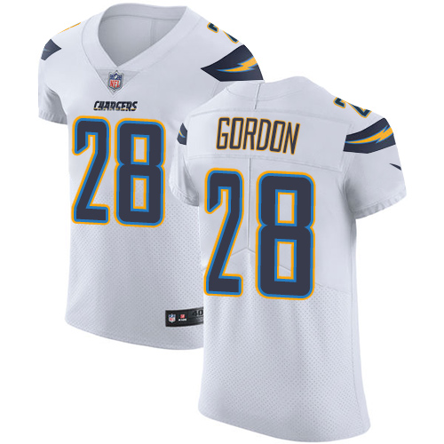 Nike Chargers #28 Melvin Gordon White Men's Stitched NFL Vapor Untouchable Elite Jersey Nike Chargers #28 Melvin Gordon White Men's Stitched NFL Vapor Untouchable Elite Jersey
