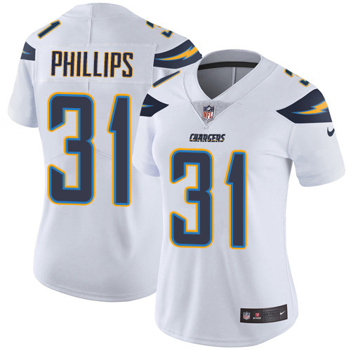 Nike Chargers #31 Adrian Phillips White Women's Stitched NFL Vapor Untouchable Limited Jersey Nike Chargers #31 Adrian Phillips White Women's Stitched NFL Vapor Untouchable Limited Jersey