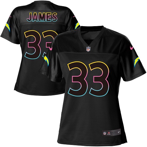 Nike Chargers #33 Derwin James Black Women's NFL Fashion Game Jersey Nike Chargers #33 Derwin James Black Women's NFL Fashion Game Jersey