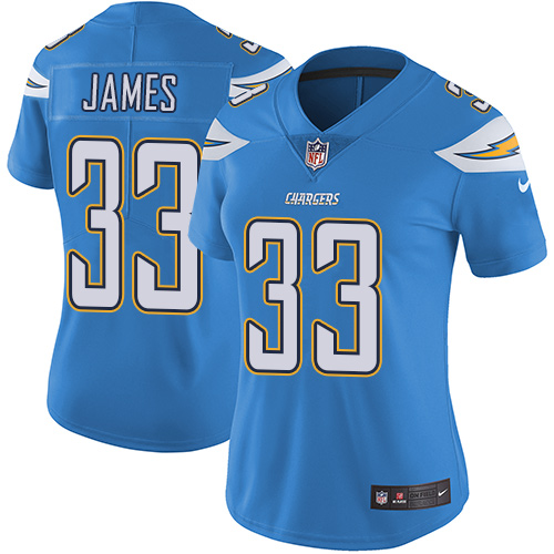 Nike Chargers #33 Derwin James Electric Blue Alternate Women's Stitched NFL Vapor Untouchable Limited Jersey Nike Chargers #33 Derwin James Electric Blue Alternate Women's Stitched NFL Vapor Untouchable Limited Jersey