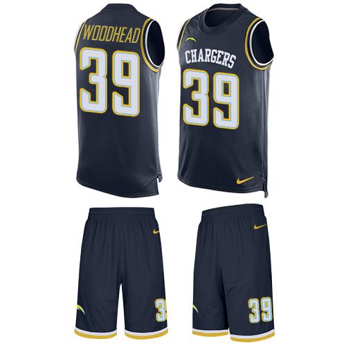 Nike Chargers #39 Danny Woodhead Navy Blue Team Color Men's Stitched NFL Limited Tank Top Suit Jersey Nike Chargers #39 Danny Woodhead Navy Blue Team Color Men's Stitched NFL Limited Tank Top Suit Jersey