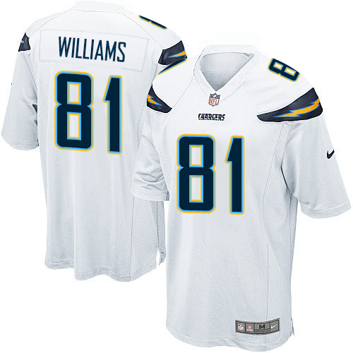 Nike Chargers #81 Mike Williams White Youth Stitched NFL New Elite Jersey Nike Chargers #81 Mike Williams White Youth Stitched NFL New Elite Jersey