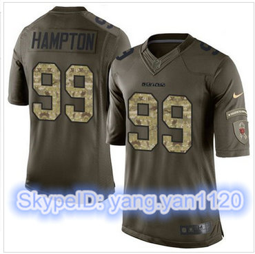 Nike Chicago Bears #99 Dan Hampton Green Men's Stitched NFL Limited Salute to Service Jersey