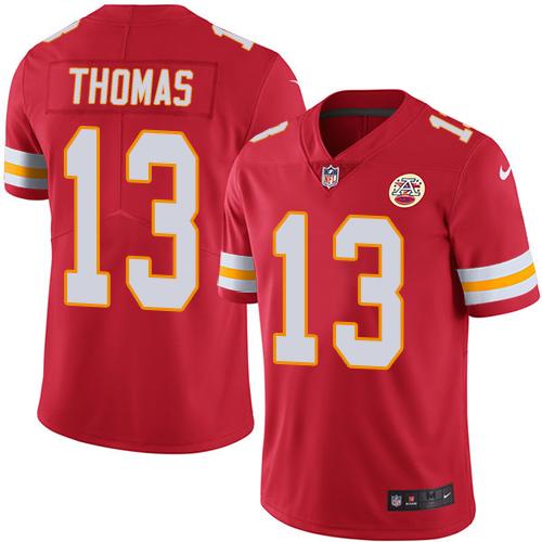 Nike Chiefs #13 De'Anthony Thomas Red Men's Stitched NFL Limited Rush Jersey Nike Chiefs #13 De'Anthony Thomas Red Men's Stitched NFL Limited Rush Jersey