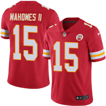 Nike Chiefs #15 Patrick Mahomes II Red Men's Stitched NFL Limited Rush Jersey Nike Chiefs #15 Patrick Mahomes II Red Men's Stitched NFL Limited Rush Jersey