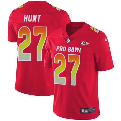 Nike Chiefs #27 Kareem Hunt Red Women's Stitched NFL Limited AFC 2018 Pro Bowl Jersey Nike Chiefs #27 Kareem Hunt Red Women's Stitched NFL Limited AFC 2018 Pro Bowl Jersey