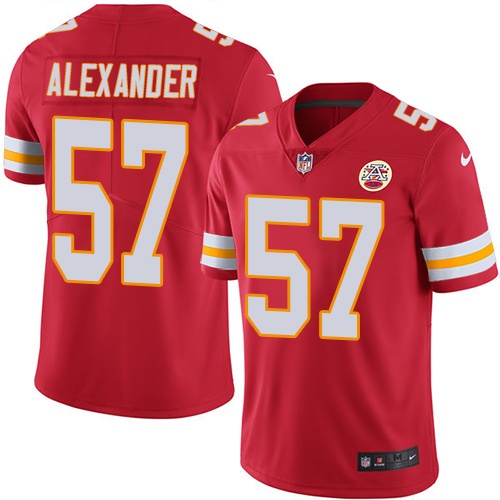 Nike Chiefs #57 D.J. Alexander Red Team Color Youth Stitched NFL Vapor Untouchable Limited Jersey Nike Chiefs #57 D.J. Alexander Red Team Color Youth Stitched NFL Vapor Untouchable Limited Jersey