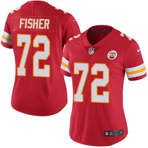 Nike Chiefs #72 Eric Fisher Red Women's Stitched NFL Limited Rush Jersey Nike Chiefs #72 Eric Fisher Red Women's Stitched NFL Limited Rush Jersey