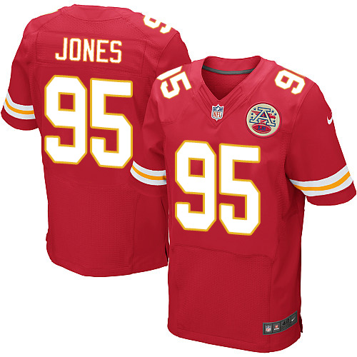Nike Chiefs #95 Chris Jones Red Team Color Men's Stitched NFL Elite Jersey Nike Chiefs #95 Chris Jones Red Team Color Men's Stitched NFL Elite Jersey