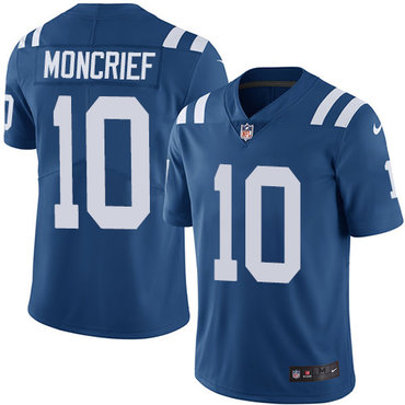 Nike Colts #10 Donte Moncrief Royal Blue Team Color Men's Stitched NFL Vapor Untouchable Limited Jersey