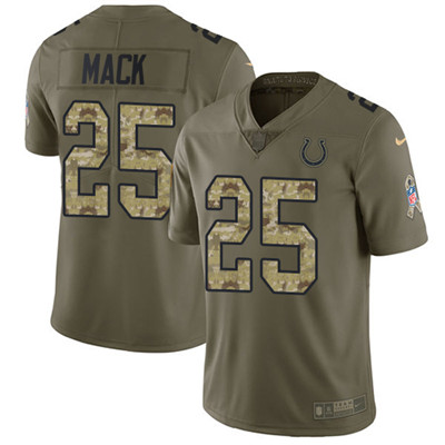 Nike Colts #25 Marlon Mack Olive Camo Youth Stitched NFL Limited 2017 Salute to Service Jersey Nike Colts #25 Marlon Mack Olive Camo Youth Stitched NFL Limited 2017 Salute to Service Jersey
