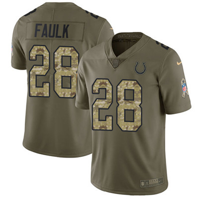 Nike Colts #28 Marshall Faulk Olive Camo Youth Stitched NFL Limited 2017 Salute to Service Jersey Nike Colts #28 Marshall Faulk Olive Camo Youth Stitched NFL Limited 2017 Salute to Service Jersey