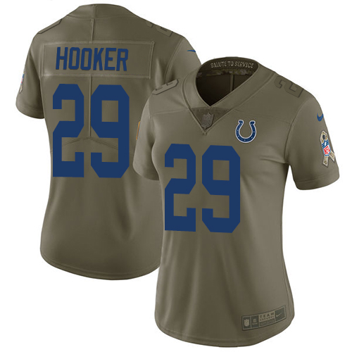 Nike Colts #29 Malik Hooker Olive Women's Stitched NFL Limited 2017 Salute to Service Jersey Nike Colts #29 Malik Hooker Olive Women's Stitched NFL Limited 2017 Salute to Service Jersey