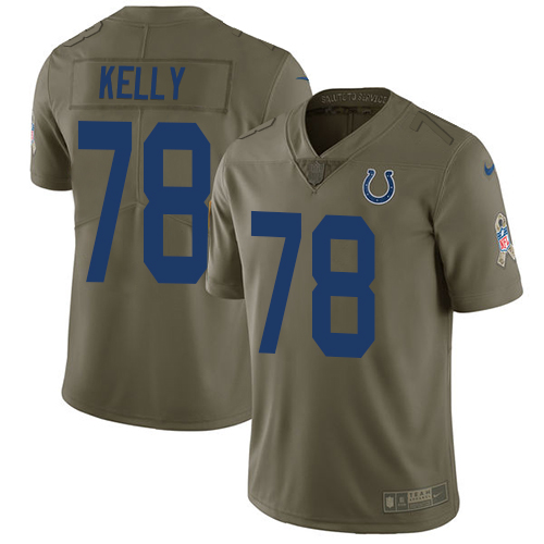 Nike Colts #78 Ryan Kelly Olive Youth Stitched NFL Limited 2017 Salute to Service Jersey Nike Colts #78 Ryan Kelly Olive Youth Stitched NFL Limited 2017 Salute to Service Jersey