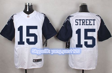 Nike Cowboys #15 Devin Street White Men's Stitched NFL Elite Rush Jersey