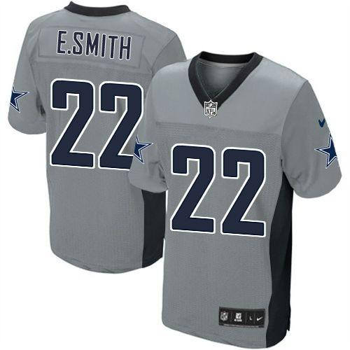Nike Cowboys #22 Emmitt Smith Grey Shadow Youth Stitched NFL Elite Jersey Nike Cowboys #22 Emmitt Smith Grey Shadow Youth Stitched NFL Elite Jersey