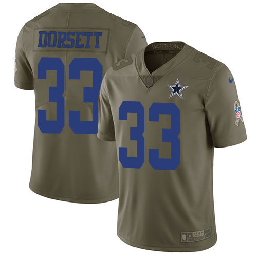 Nike Cowboys #33 Tony Dorsett Olive Men's Stitched NFL Limited 2017 Salute To Service Jersey Nike Cowboys #33 Tony Dorsett Olive Men's Stitched NFL Limited 2017 Salute To Service Jersey