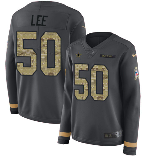 Nike Cowboys #50 Sean Lee Anthracite Salute to Service