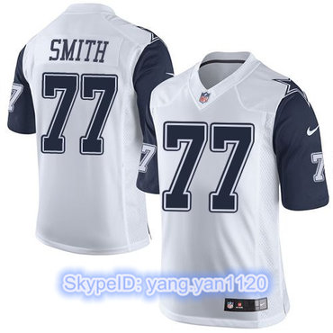 Nike Cowboys #77 Tyron Smith White Men's Stitched NFL Limited Rush Jersey Nike Cowboys #77 Tyron Smith White Men's Stitched NFL Limited Rush Jersey
