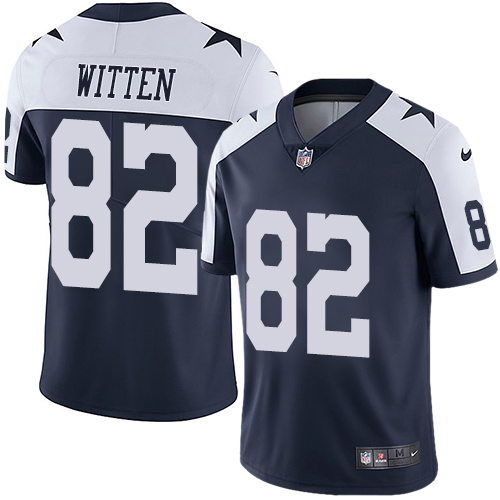 Nike Cowboys #82 Jason Witten Navy Blue Thanksgiving Men's Stitched NFL Vapor Untouchable Limited Throwback Jersey Nike Cowboys #82 Jason Witten Navy Blue Thanksgiving Men's Stitched NFL Vapor Untouchable Limited Throwback Jersey
