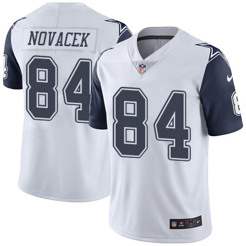 Nike Cowboys #84 Jay Novacek White Men's  Vapor Untouchable NFL Limited Rush Jersey