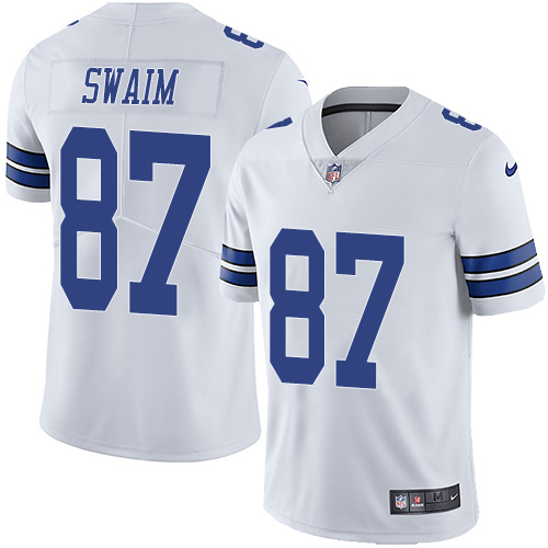 Nike Cowboys #87 Geoff Swaim White Men's Stitched NFL Vapor Untouchable Limited Jersey Nike Cowboys #87 Geoff Swaim White Men's Stitched NFL Vapor Untouchable Limited Jersey