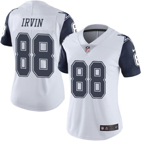 Nike Cowboys #88 Michael Irvin White Women's Stitched NFL Limited Rush Jersey Nike Cowboys #88 Michael Irvin White Women's Stitched NFL Limited Rush Jersey