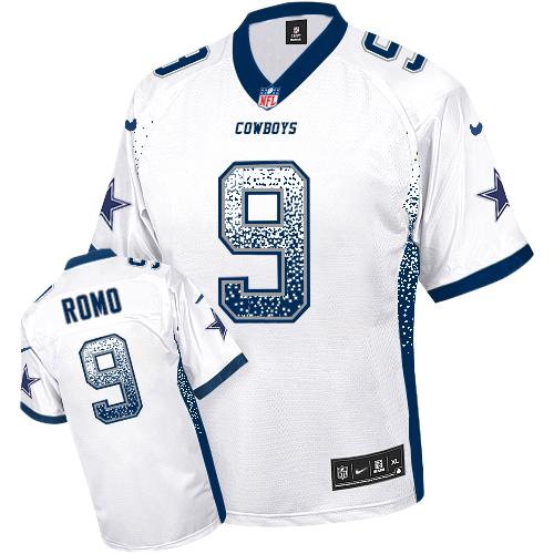 Nike Cowboys #9 Tony Romo White Men's Stitched NFL Elite Drift Fashion Jersey Nike Cowboys #9 Tony Romo White Men's Stitched NFL Elite Drift Fashion Jersey