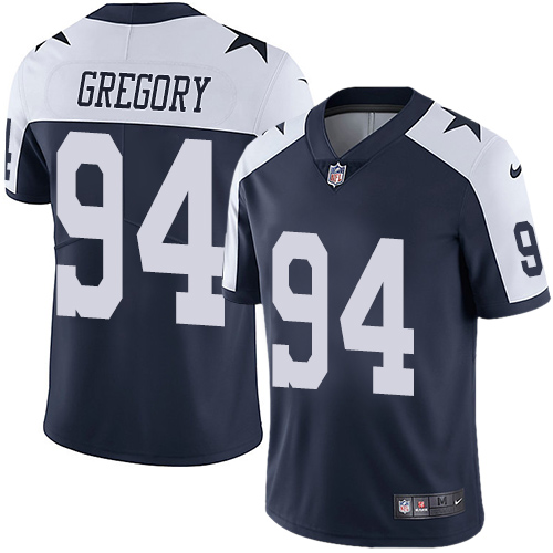 Nike Cowboys #94 Randy Gregory Navy Blue Thanksgiving Men's Stitched NFL Vapor Untouchable Limited Throwback Jersey Nike Cowboys #94 Randy Gregory Navy Blue Thanksgiving Men's Stitched NFL Vapor Untouchable Limited Throwback Jersey