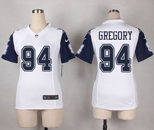 Nike Cowboys #94 Randy Gregory White Women's Stitched NFL Elite Rush Jersey Nike Cowboys #94 Randy Gregory White Women's Stitched NFL Elite Rush Jersey