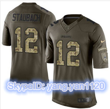 Nike Dallas Cowboys #12 Roger Staubach Green Men's Stitched NFL Limited Salute To Service Jersey Nike Dallas Cowboys #12 Roger Staubach Green Men's Stitched NFL Limited Salute To Service Jersey