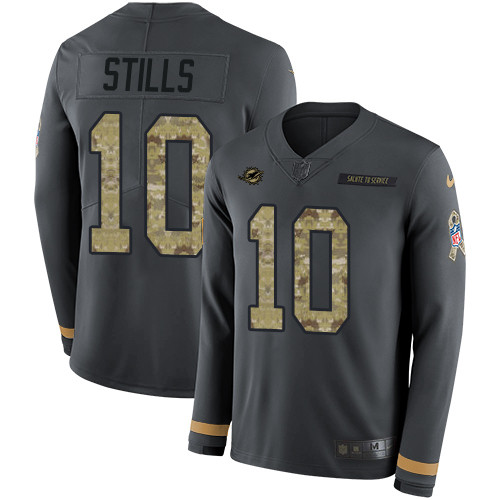 Nike Dolphins #10 Kenny Stills Anthracite Salute to Service Youth Nike Dolphins #10 Kenny Stills Anthracite Salute to Service Youth