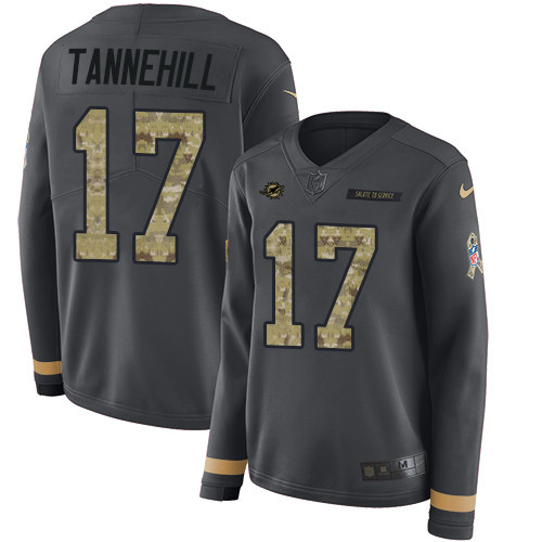 Nike Dolphins #17 Ryan Tannehill Anthracite Salute to Service Nike Dolphins #17 Ryan Tannehill Anthracite Salute to Service