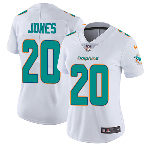 Nike Dolphins #20 Reshad Jones White Women's Stitched NFL Vapor Untouchable Limited Jersey Nike Dolphins #20 Reshad Jones White Women's Stitched NFL Vapor Untouchable Limited Jersey