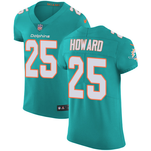 Nike Dolphins #25 Xavien Howard Aqua Green Team Color Men's Stitched NFL Vapor Untouchable Elite Jersey Nike Dolphins #25 Xavien Howard Aqua Green Team Color Men's Stitched NFL Vapor Untouchable Elite Jersey