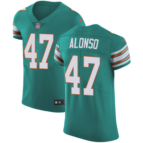 Nike Dolphins #47 Kiko Alonso Aqua Green Alternate Men's Stitched NFL Vapor Untouchable Elite Jersey Nike Dolphins #47 Kiko Alonso Aqua Green Alternate Men's Stitched NFL Vapor Untouchable Elite Jersey