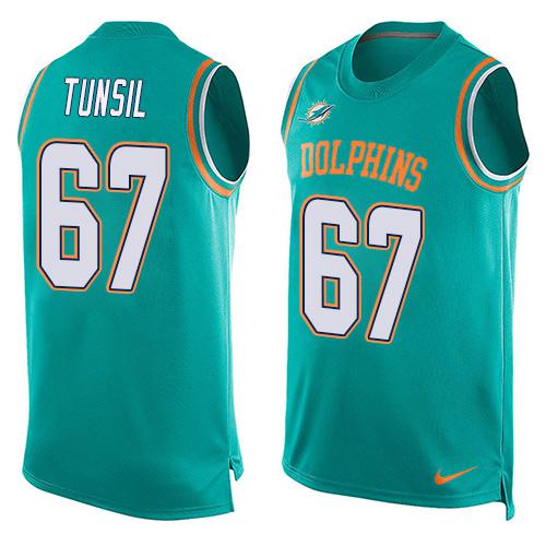 Nike Dolphins #67 Laremy Tunsil Aqua Green Team Color Men's Stitched NFL Limited Tank Top Jersey Nike Dolphins #67 Laremy Tunsil Aqua Green Team Color Men's Stitched NFL Limited Tank Top Jersey