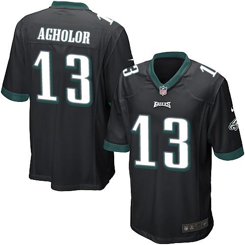Nike Eagles #13 Nelson Agholor Black Alternate Youth Stitched NFL New Elite Jersey Nike Eagles #13 Nelson Agholor Black Alternate Youth Stitched NFL New Elite Jersey