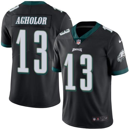 Nike Eagles #13 Nelson Agholor Black Youth Stitched NFL Limited Rush Jersey Nike Eagles #13 Nelson Agholor Black Youth Stitched NFL Limited Rush Jersey
