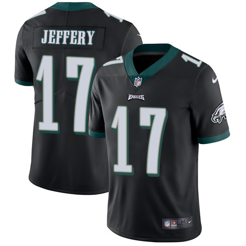 Nike Eagles #17 Alshon Jeffery Black Alternate Youth Stitched NFL Vapor Untouchable Limited Jersey Nike Eagles #17 Alshon Jeffery Black Alternate Youth Stitched NFL Vapor Untouchable Limited Jersey