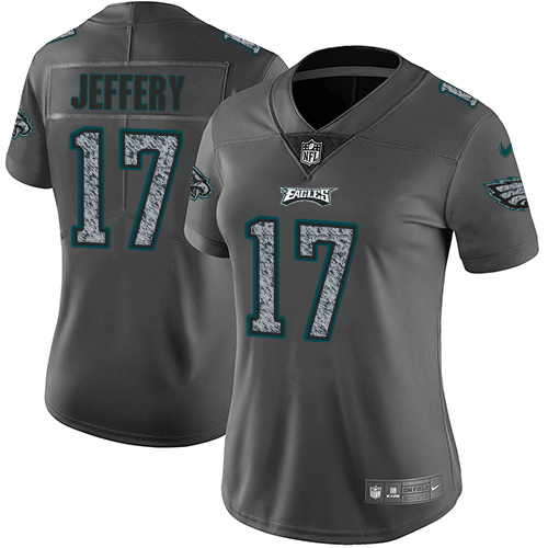 Nike Eagles #17 Alshon Jeffery Gray Static Women's Stitched NFL Vapor Untouchable Limited Jersey Nike Eagles #17 Alshon Jeffery Gray Static Women's Stitched NFL Vapor Untouchable Limited Jersey