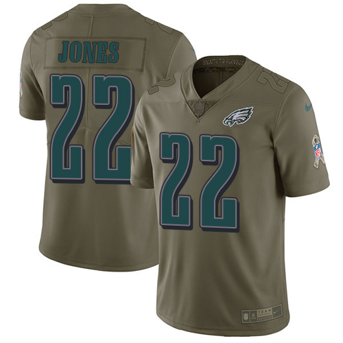 Nike Eagles #22 Sidney Jones Olive Men's Stitched NFL Limited 2017 Salute To Service Jersey Nike Eagles #22 Sidney Jones Olive Men's Stitched NFL Limited 2017 Salute To Service Jersey