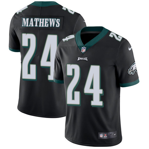 Nike Eagles #24 Ryan Mathews Black Alternate Youth Stitched NFL Vapor Untouchable Limited Jersey Nike Eagles #24 Ryan Mathews Black Alternate Youth Stitched NFL Vapor Untouchable Limited Jersey