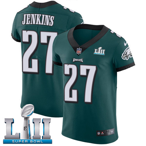 Nike Eagles #27 Malcolm Jenkins Midnight Green Team Color Super Bowl LII Men's Stitched NFL Vapor Untouchable Elite Jersey Nike Eagles #27 Malcolm Jenkins Midnight Green Team Color Super Bowl LII Men's Stitched NFL Vapor Untouchable Elite Jersey