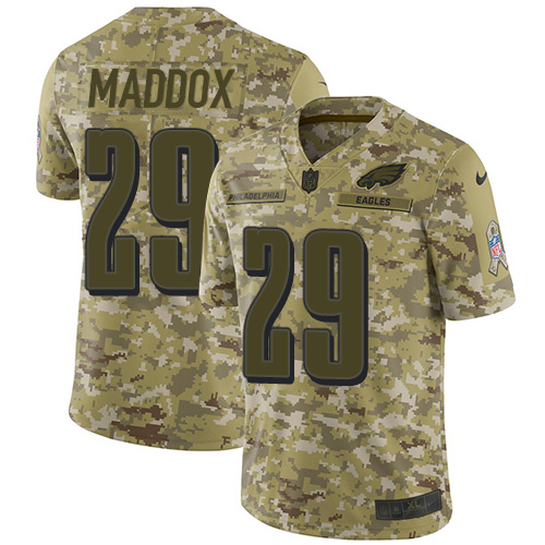 Nike Eagles #29 Avonte Maddox Camo Men's Stitched NFL Limited 2018 Salute To Service Jersey Nike Eagles #29 Avonte Maddox Camo Men's Stitched NFL Limited 2018 Salute To Service Jersey