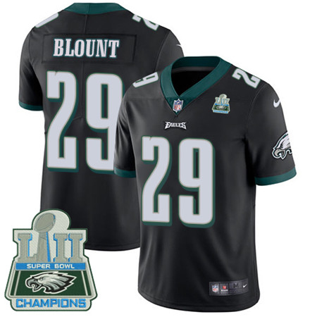 Nike Eagles #29 LeGarrette Blount Black Alternate Super Bowl LII Champions Men's Stitched NFL Vapor Untouchable Limited Jersey Nike Eagles #29 LeGarrette Blount Black Alternate Super Bowl LII Champions Men's Stitched NFL Vapor Untouchable Limited Jersey