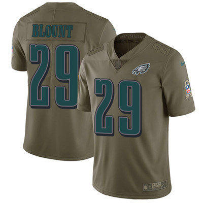Nike Eagles #29 LeGarrette Blount Olive Men's Stitched NFL Limited 2017 Salute To Service Jersey