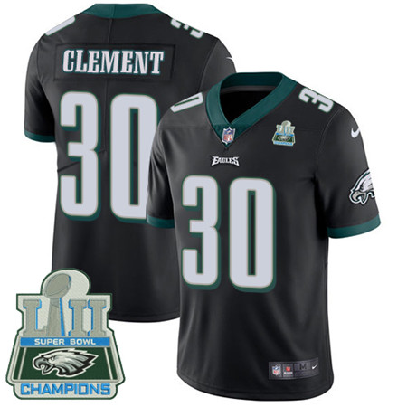 Nike Eagles #30 Corey Clement Black Alternate Super Bowl LII Champions Youth Stitched NFL Vapor Untouchable Limited Jersey Nike Eagles #30 Corey Clement Black Alternate Super Bowl LII Champions Youth Stitched NFL Vapor Untouchable Limited Jersey
