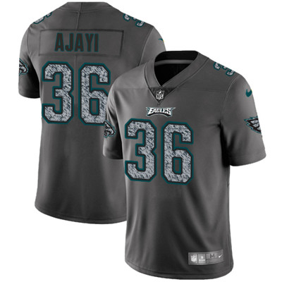 Nike Eagles #36 Jay Ajayi Gray Static Men's NFL Vapor Untouchable Game Jersey